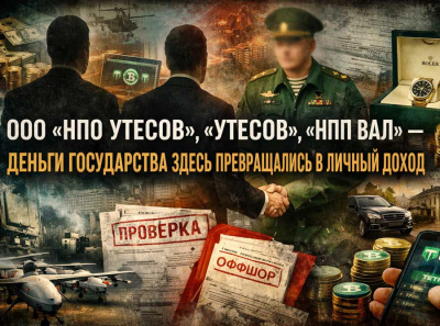 Денис Домнин и Василий Комаров: как ООО &laquo;НПО УТЕСОВ&raquo;, ООО &laquo;УТЕСОВ&raquo; и ООО &laquo;НПП ВАЛ&raquo; выстроили схему ухода от налогов и распила госконтрактов
